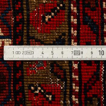 A rug, semi-antique Kurdish, ca 194 x 112 cm.