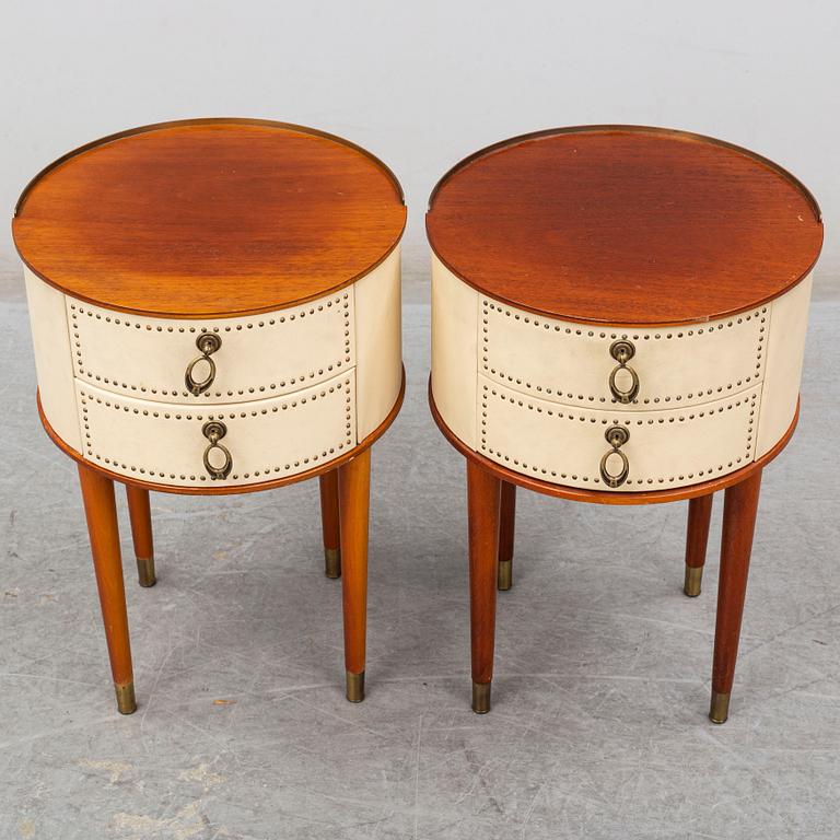 A pair of mid 20th Century bedside tables.