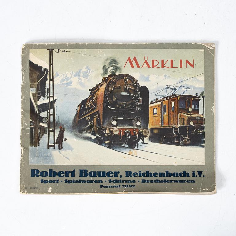 Märklin, Locomotives, carriages and accessories, first half of the 20th century.