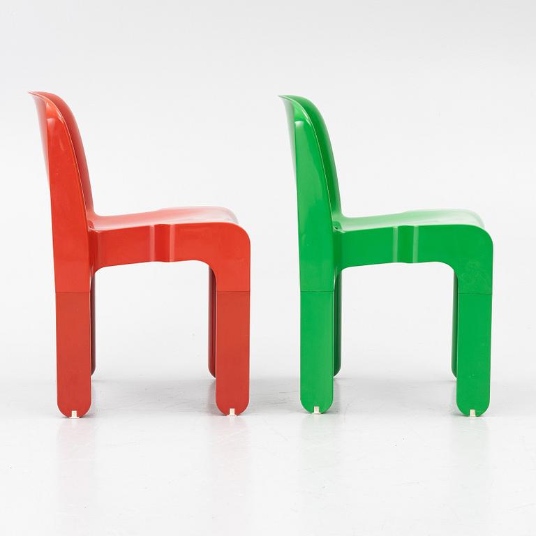 Joe Colombo, Chairs, a pair, "Universal", Kartell, second half of the 20th century.