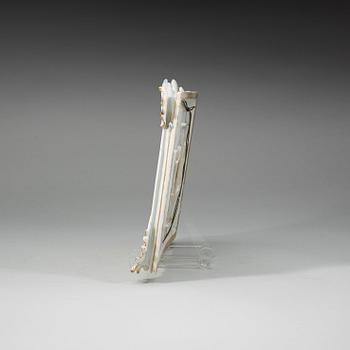 TAVLA, porslin. Meissen, 1700-tal.