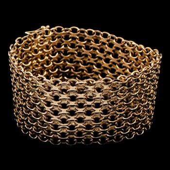 ARMLÄNK, 18k guld, Brofod, Falköping, 1964. Vikt 62 g.