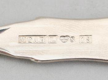 BESTICK, silver, 73 delar, "Uppsala", svenska stämplar, total vikt ca 2907 g.