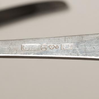 Jacob Ängman, A Swedish silver cutlery set, "Rosenholm", GAB, Stockholm and Eskilstuna 1958-1993 (60 pieces).
