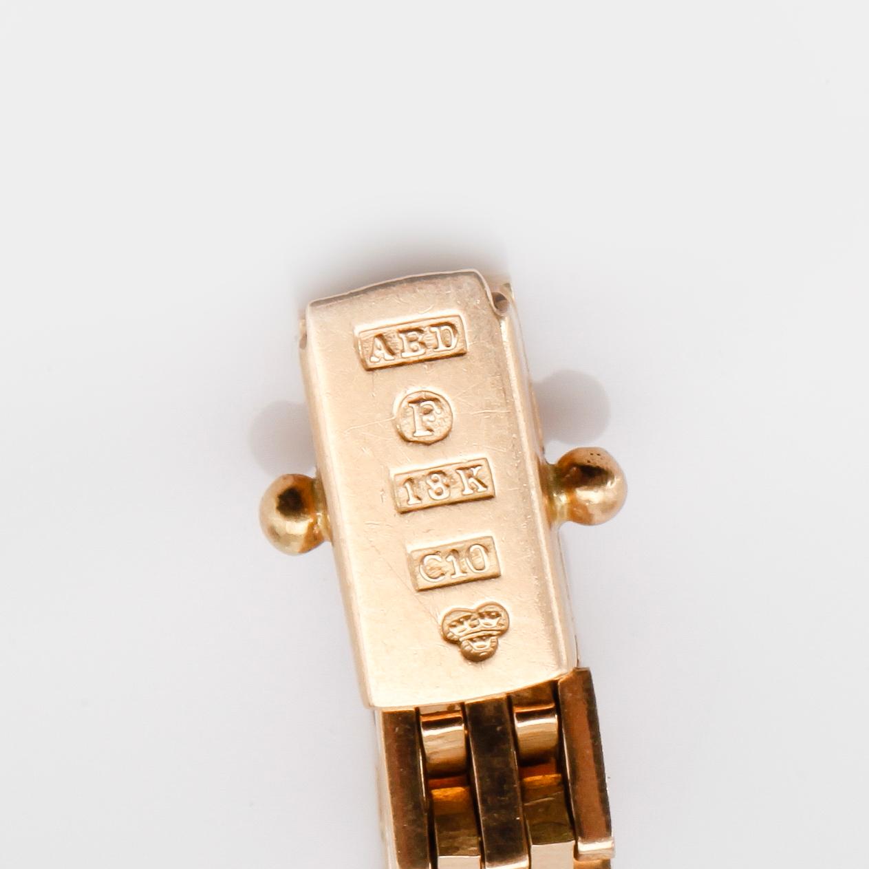 ARMBAND, 18K guld, svenska stämplar, 1977. Vikt ca 19 g.