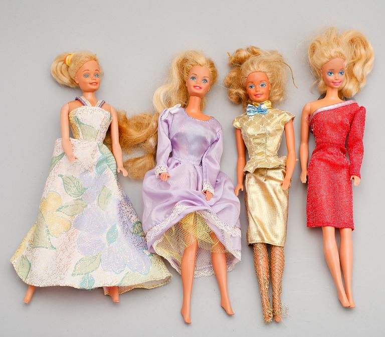 SAMLING DOCKOR, 4 st, Barbie.