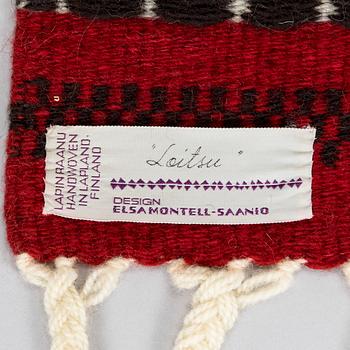 Elsa Montell-Saanio, rana / väggbonad, "Trollformel"  Finland. Ca 124 x 87 cm.