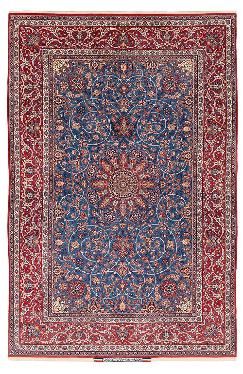 Matta, semiantik Isfahan signerad (Ahmad) Seirafian, ca 228 x 150 cm.