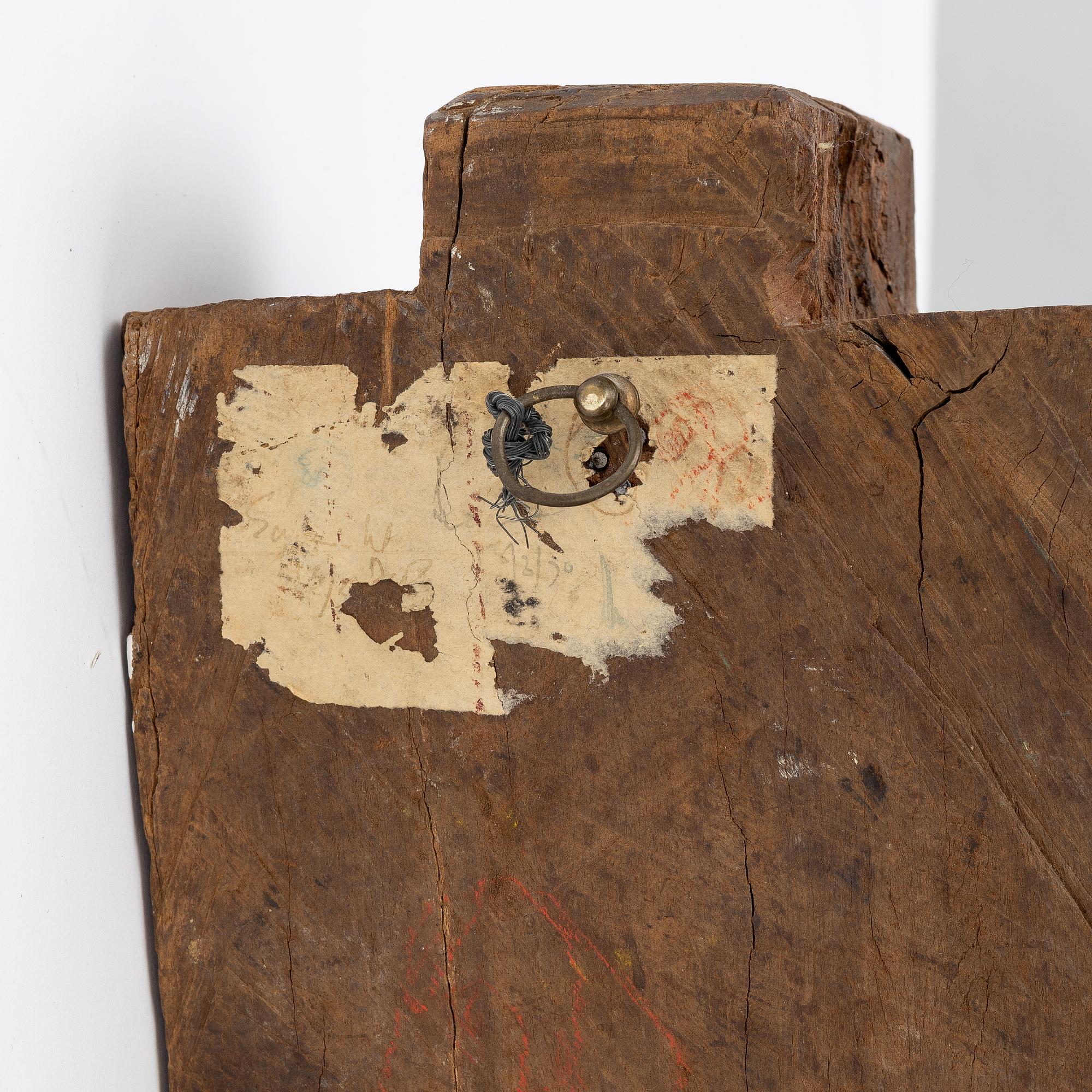 Relief/arkitektoniskt element, trä. Indien, 1900-tal.