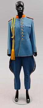 UNIFORM, 4 delar, Löjtnant, Kungl Norrlands Dragoner K8 sedan K4 , Sverige, 1800-/1900-tal.