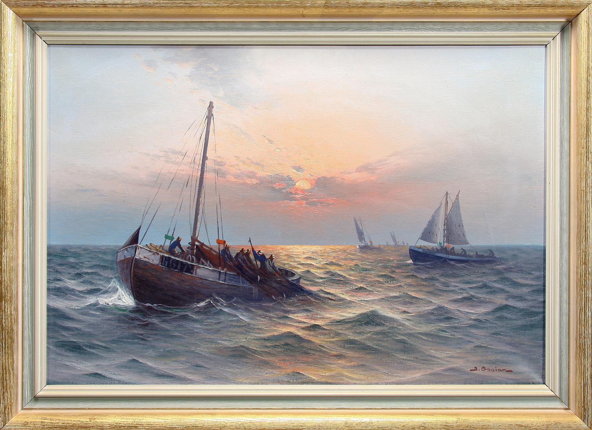 JOHAN OSSIAN ANDERSSON, olja på duk, sign.