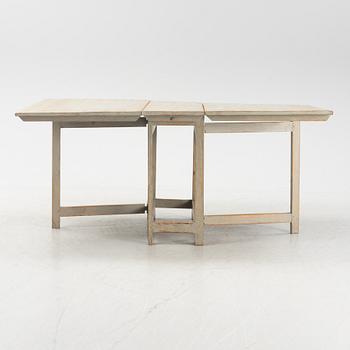 A painted gate-leg table, 19th Century.