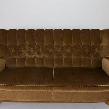 Märta Blomstedt, soffa, "Aulanko"-modellen. Formgiven 1939.