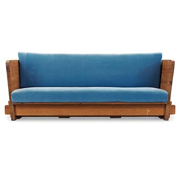 Axel Einar Hjorth, "Lovö", a stained pine sofa, Nordiska Kompaniet, Sweden 1930´s.