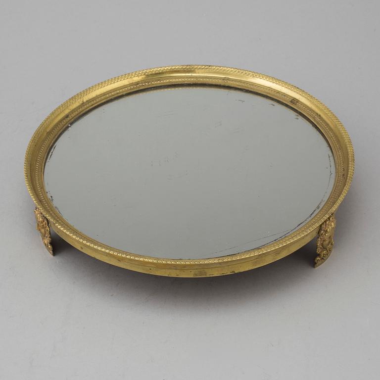 TABLE PLATEAU, empire, probably France. First half of the 19th century.