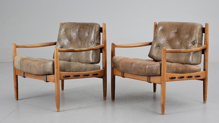 FÅTÖLJER, ett par, Thillmark, 1960-70-tal.