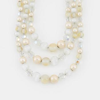 Christian Dior, a pearl and chrystal necklace, 1959.