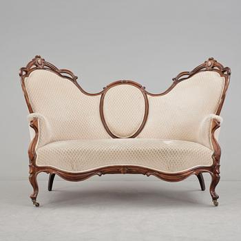 SOFFA, nyrokoko, 1800-talets andra hälft.