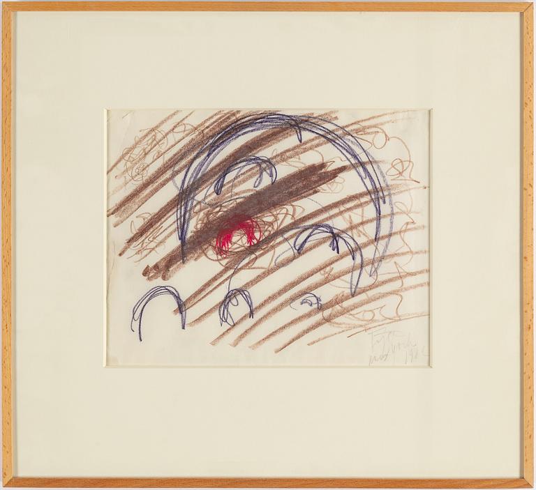 EDDIE FIGGE, pastel, signed and dated New York 1962.