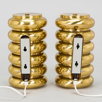 Kai Ruokonen, a pair of 1970s wall lights for Lynx Ltd.