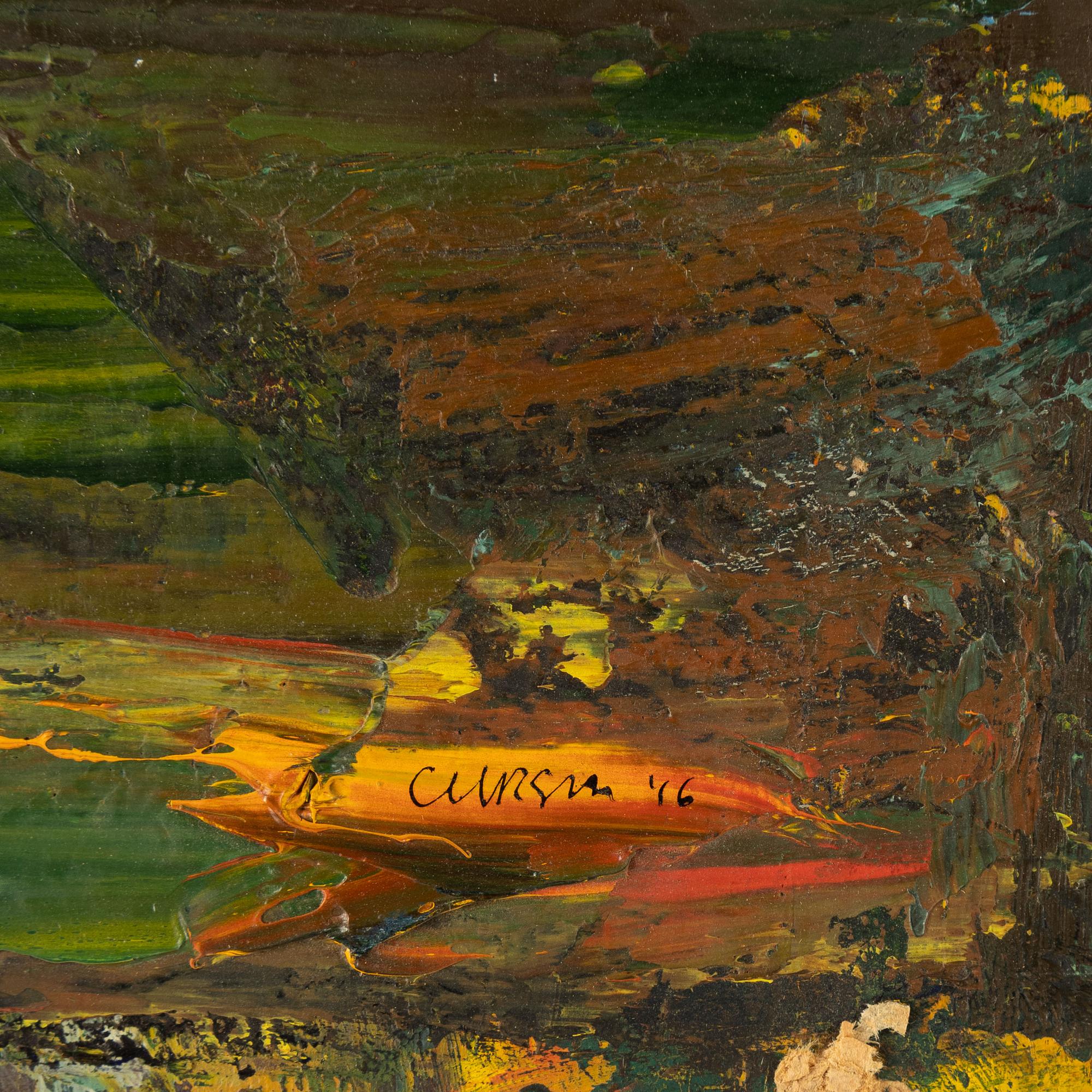 Christer Strömholm, oil on panel, signed and dated -46.