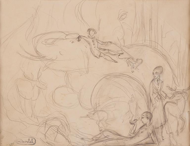 Nils von Dardel, Study for "Exotiskt landskap".