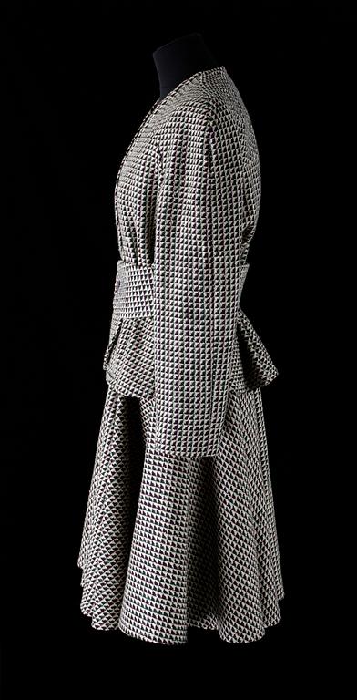 A 1980s two-piece costume by Yves Saint Laurent.