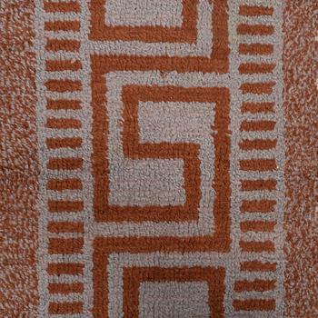 A carpet, knotted pile, ca 374-377 x 275-278 cm, possibly  Konstfliten, Sweden/Finland, around 1920-1930.