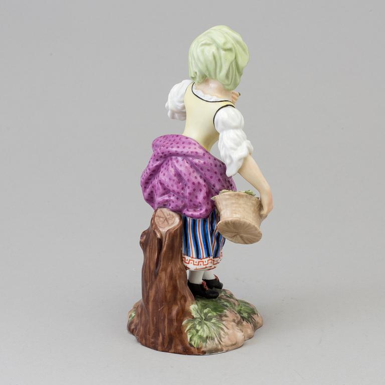 A Royal Copenhagen porcelain figure 'Spring', Denmark, late 19th century.