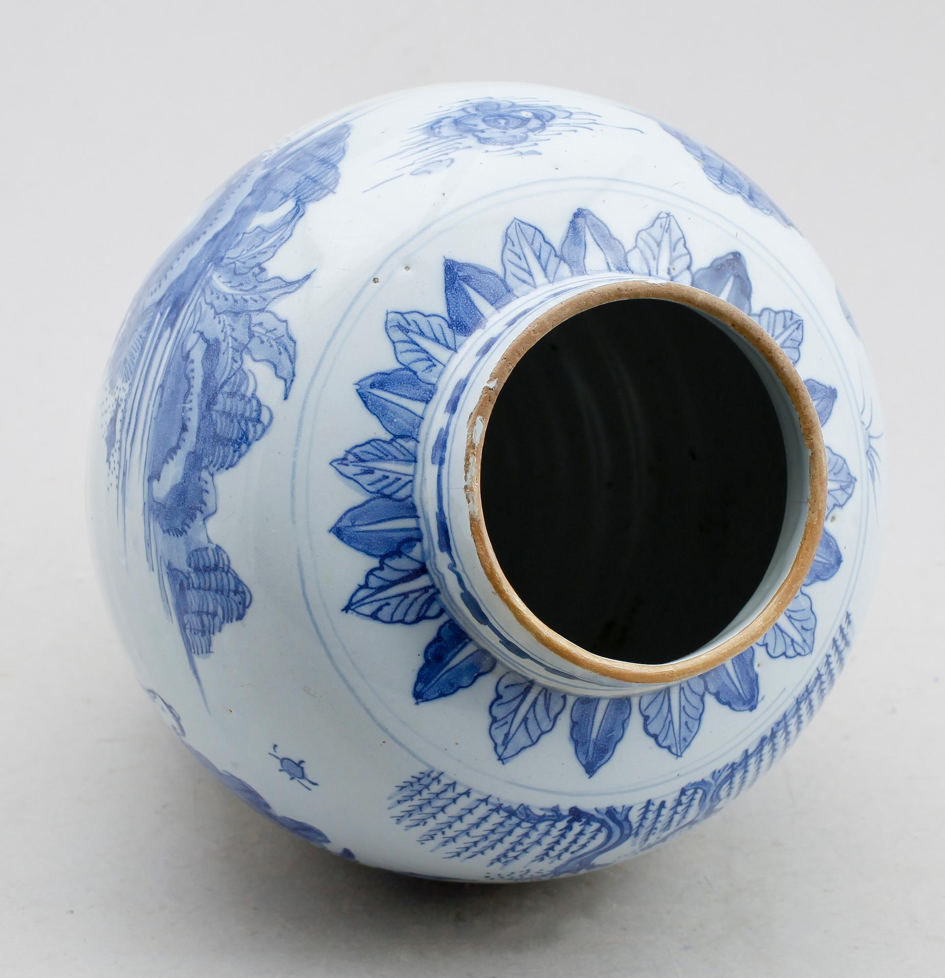 BOJAN, fajans, sannolikt Delft, 1700-/1800-tal.