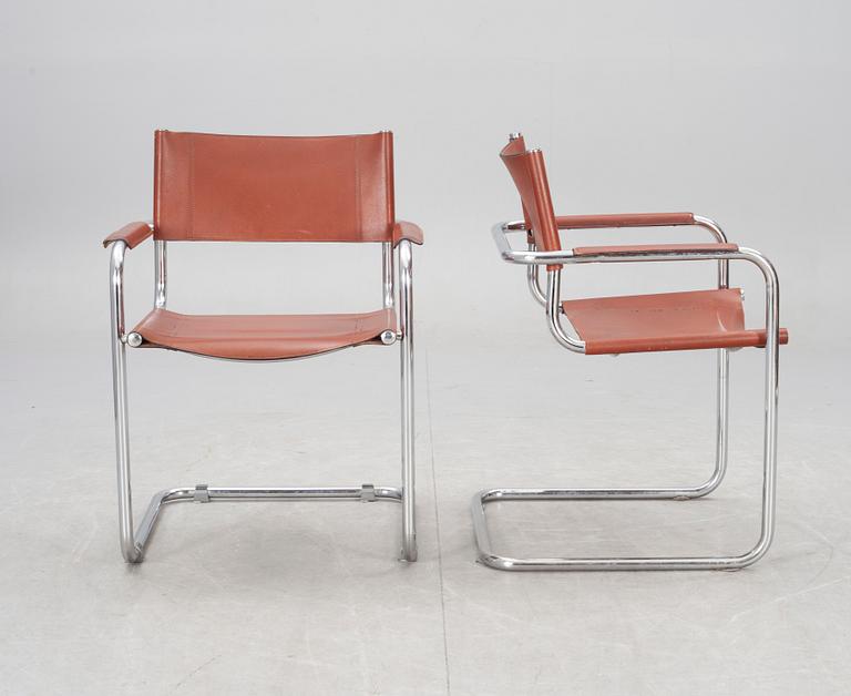 KARMSTOLAR, ett par, 1970/80-tal.