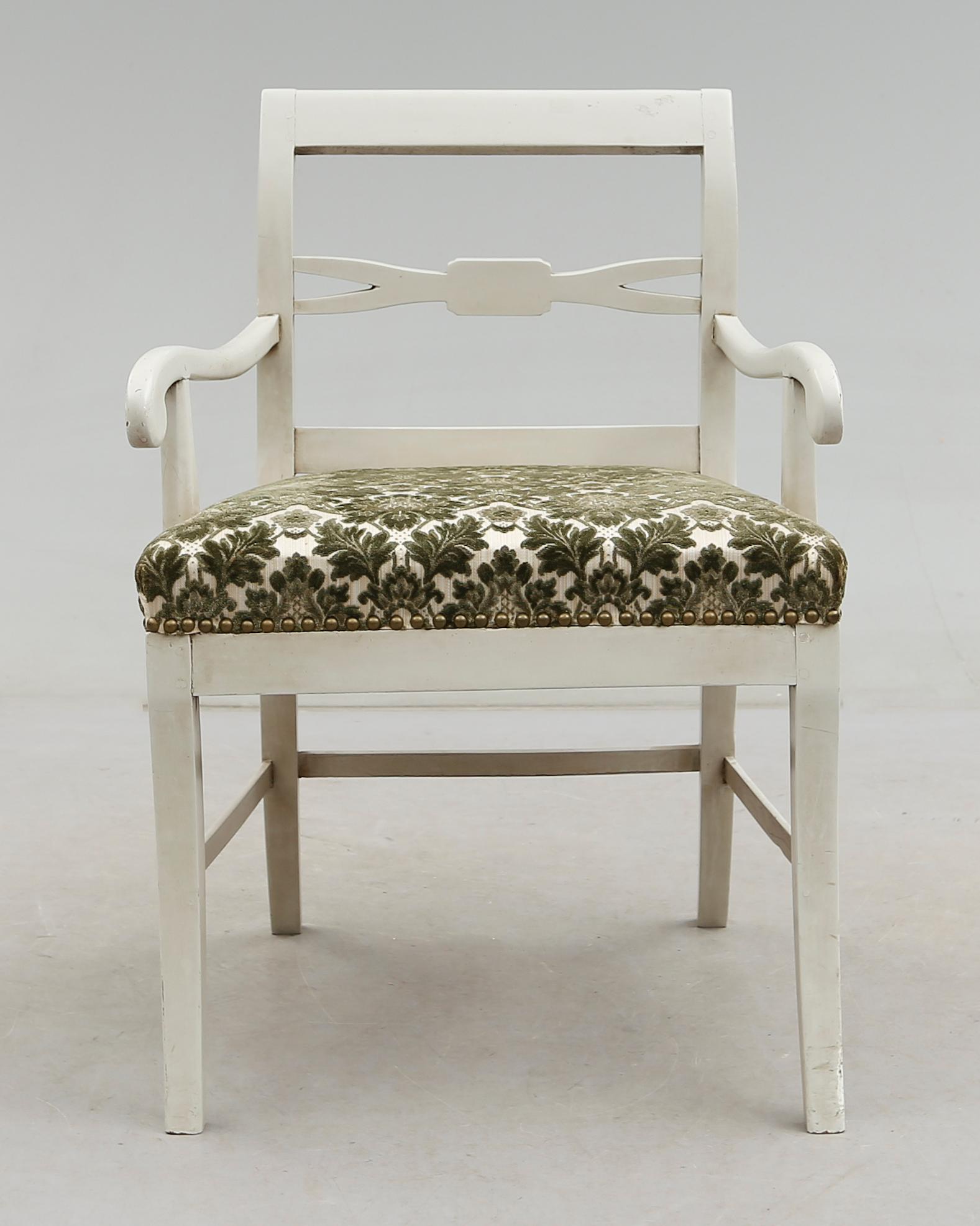 KARMSTOL, biedermeier, 1800-talets mitt.