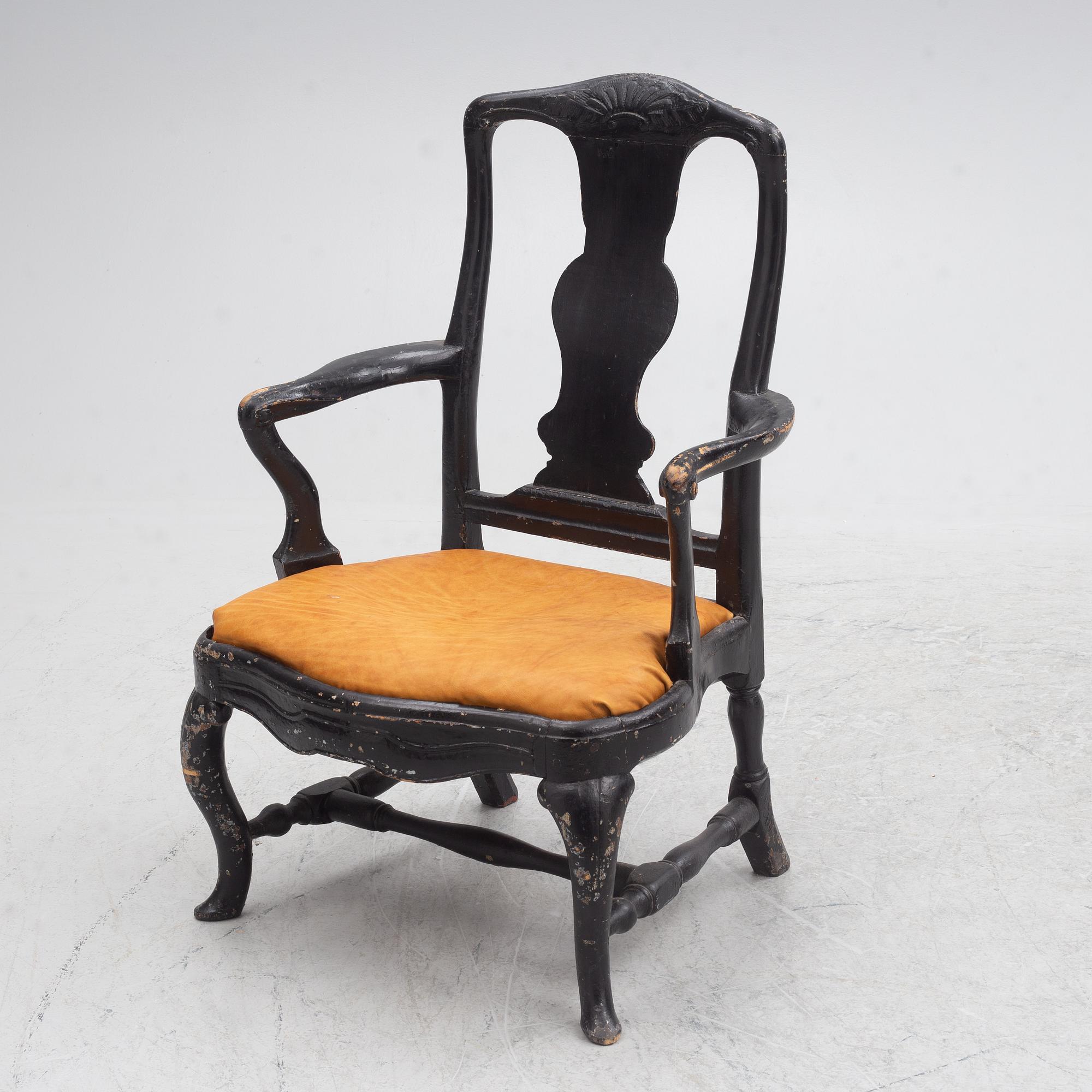 Armchair, Rococo, mid-18th century.