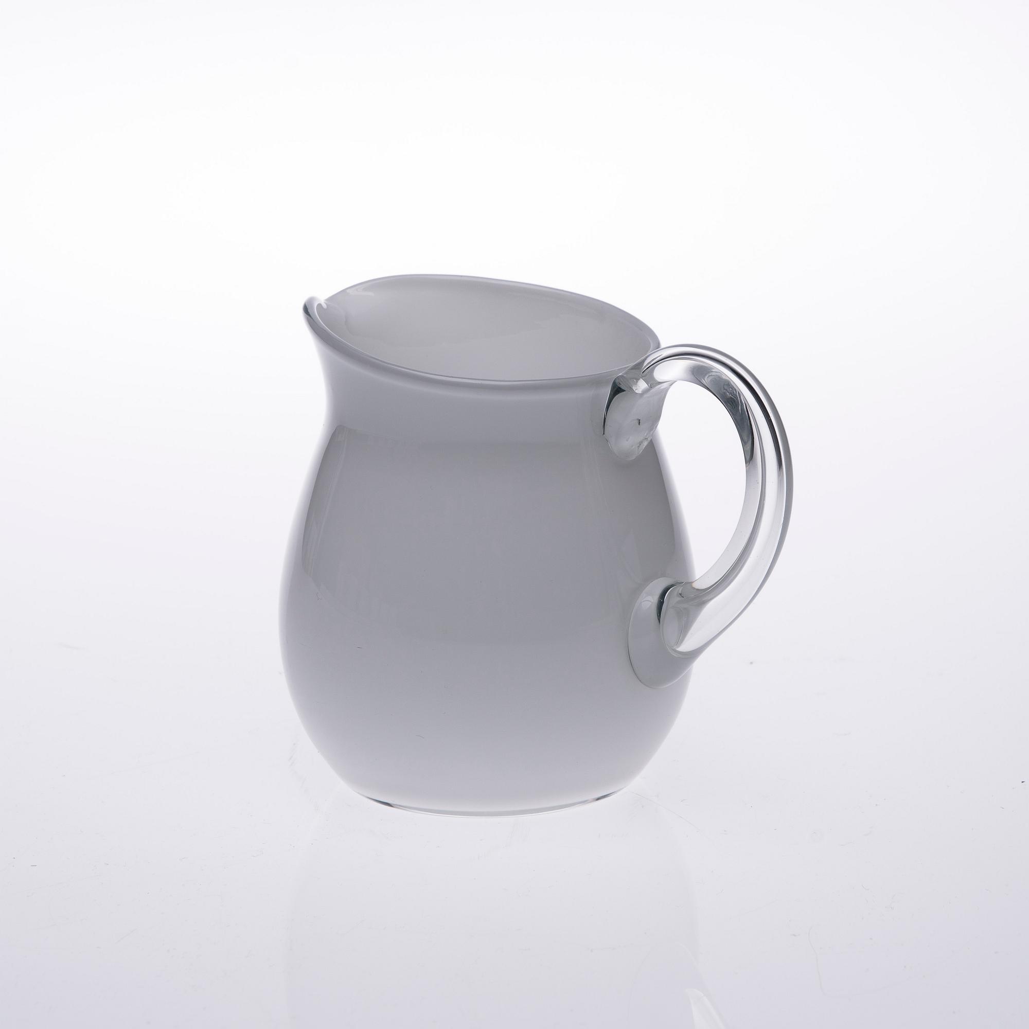 KANNA samt DRICKSGLAS, 6 st, Maire Gullichsen, Iittala. Formgivna 1950-tal.