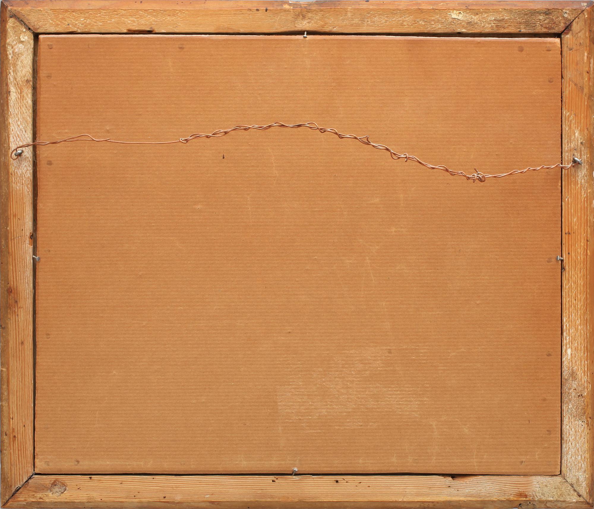 LARS HENNING BOMAN, Tillskriven. Ett par. Olja på uppklistrad duk, ej signerade.