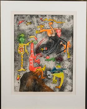 ROBERTO MATTA, färgetsning, signerad och numrerad 6/100.