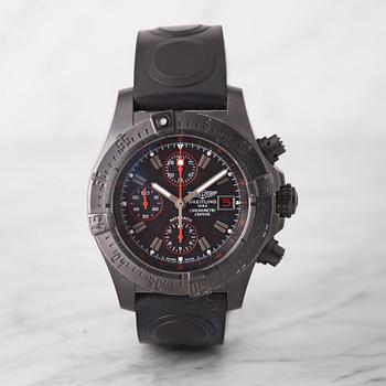 39. BREITLING, Avenger Blacksteel, Chronometer, Limited Edition, chronograf, wristwatch, 43 mm,