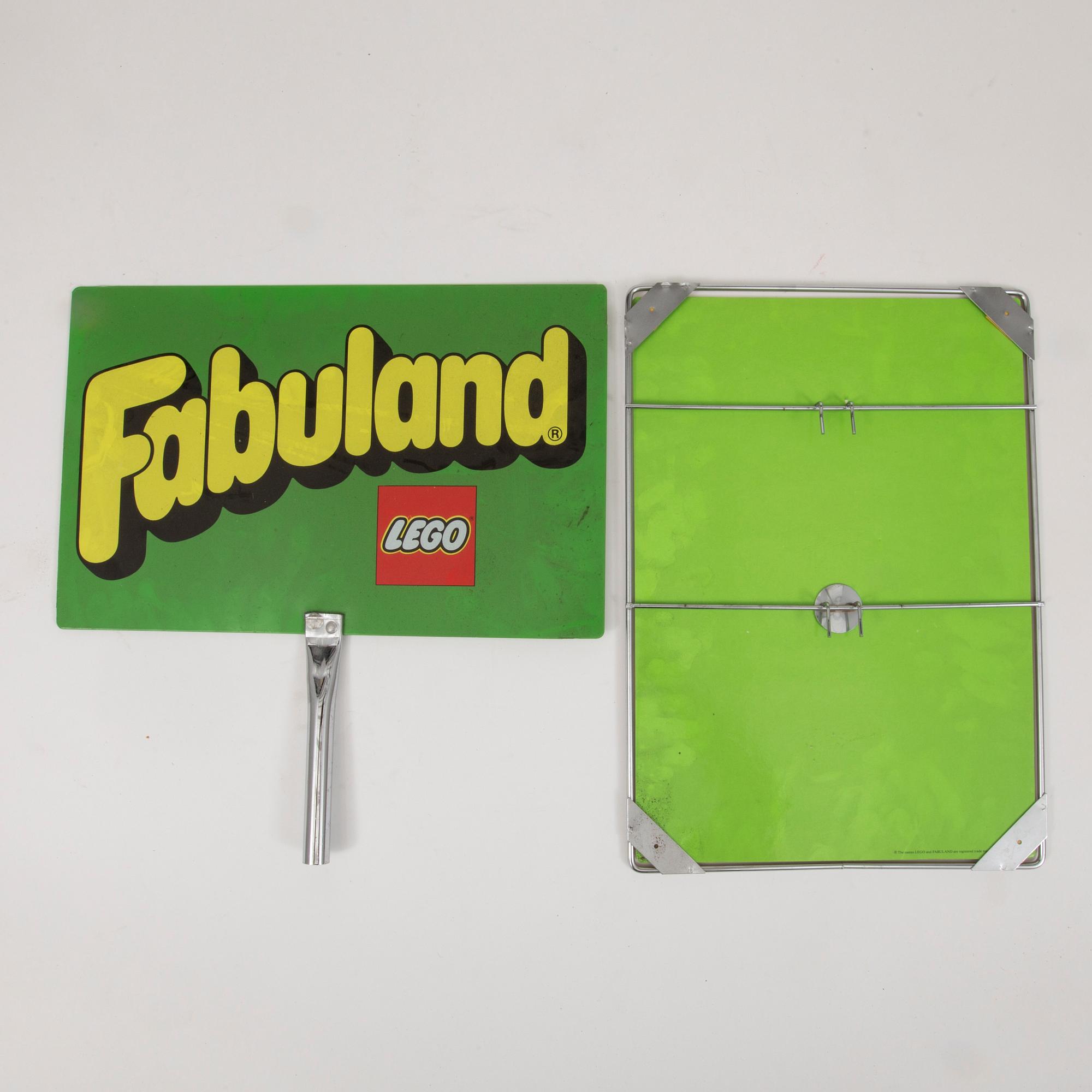 A set of 5 Lego store displays "Fabuland", 1970/80s.
