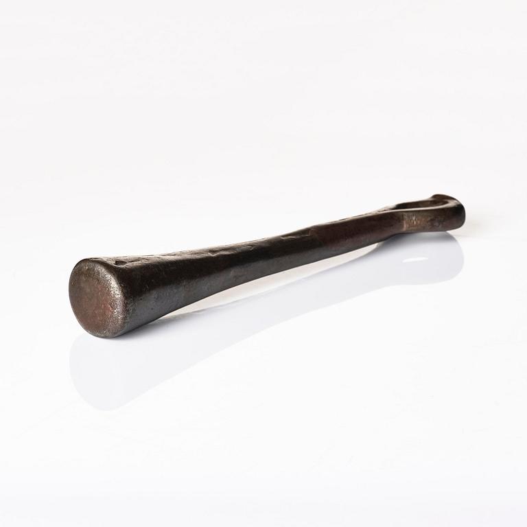 A Swedish late baroque bronze mortar and pestle, dated 1759.