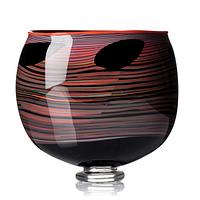 Gunnar Cyrén, a graal glass vase, Orrefors, Sweden, 1989.