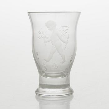 Tapio Wirkkala & Theodor Käppi, maljakko, signeerattu TW - Th.K. Iittala 1940-luvun loppu.