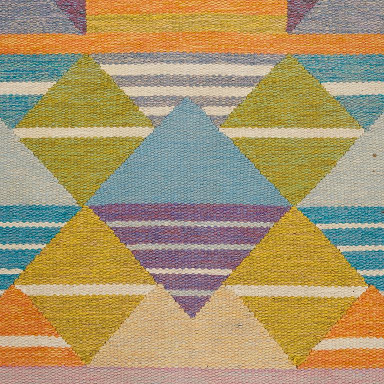 AGDA ÖSTERBERG, MATTO, flat weave and tapestry weave, ca 201 x 128 cm, embroidered signature: AGDA ÖSTERBERG.