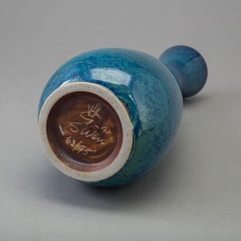 SVEN WEJSFELT, vase, stoneware, signed, gustavsberg, 1991.