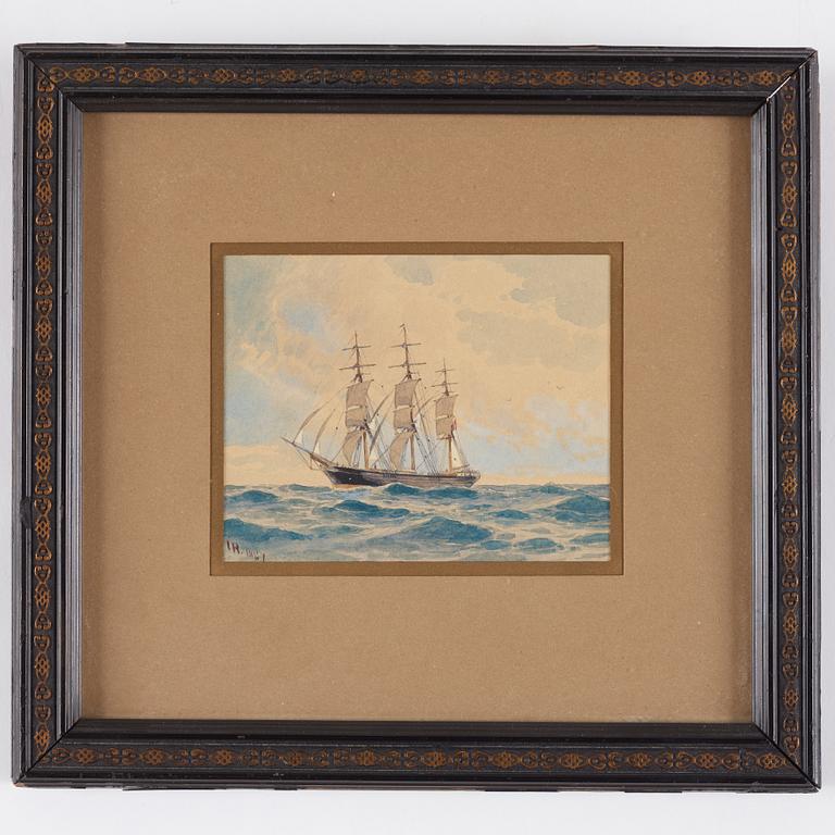 JACOB HÄGG, watercolor, signed and dated 1897.