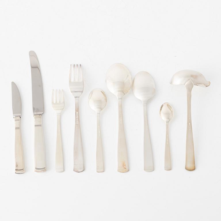 Jacob Ängman, bestickuppsättning, 96 delar "Rosenholm", GAB, bl.a. Stockholm 1968.