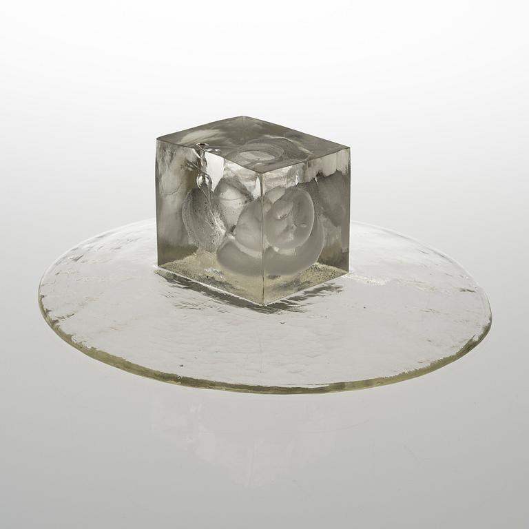 OIVA TOIKKA, GLASSKULPTUR. Signerad Oiva Toikka Nuutajärvi Notsjö. 1970-tal.