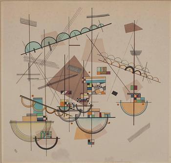 WASSILY KANDINSKY, LITOGRAFI, Utan titel, sign 279/400.