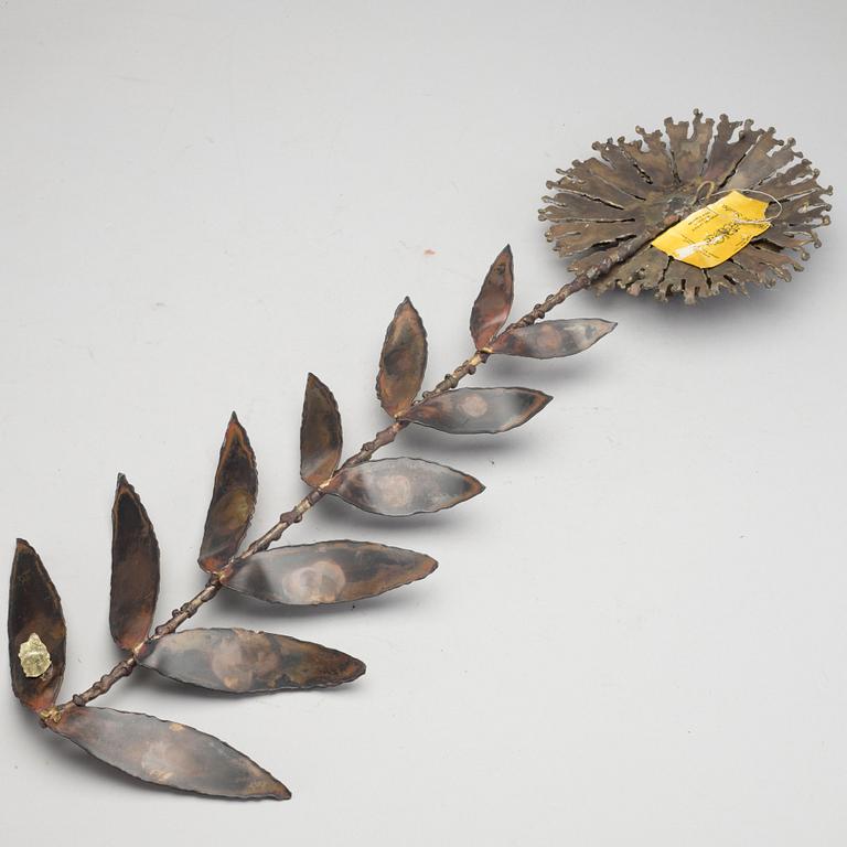 A second half of the 20th century bronze and metal sculpture, labeled Philrowe, Chicago. Signed and dated 1974.