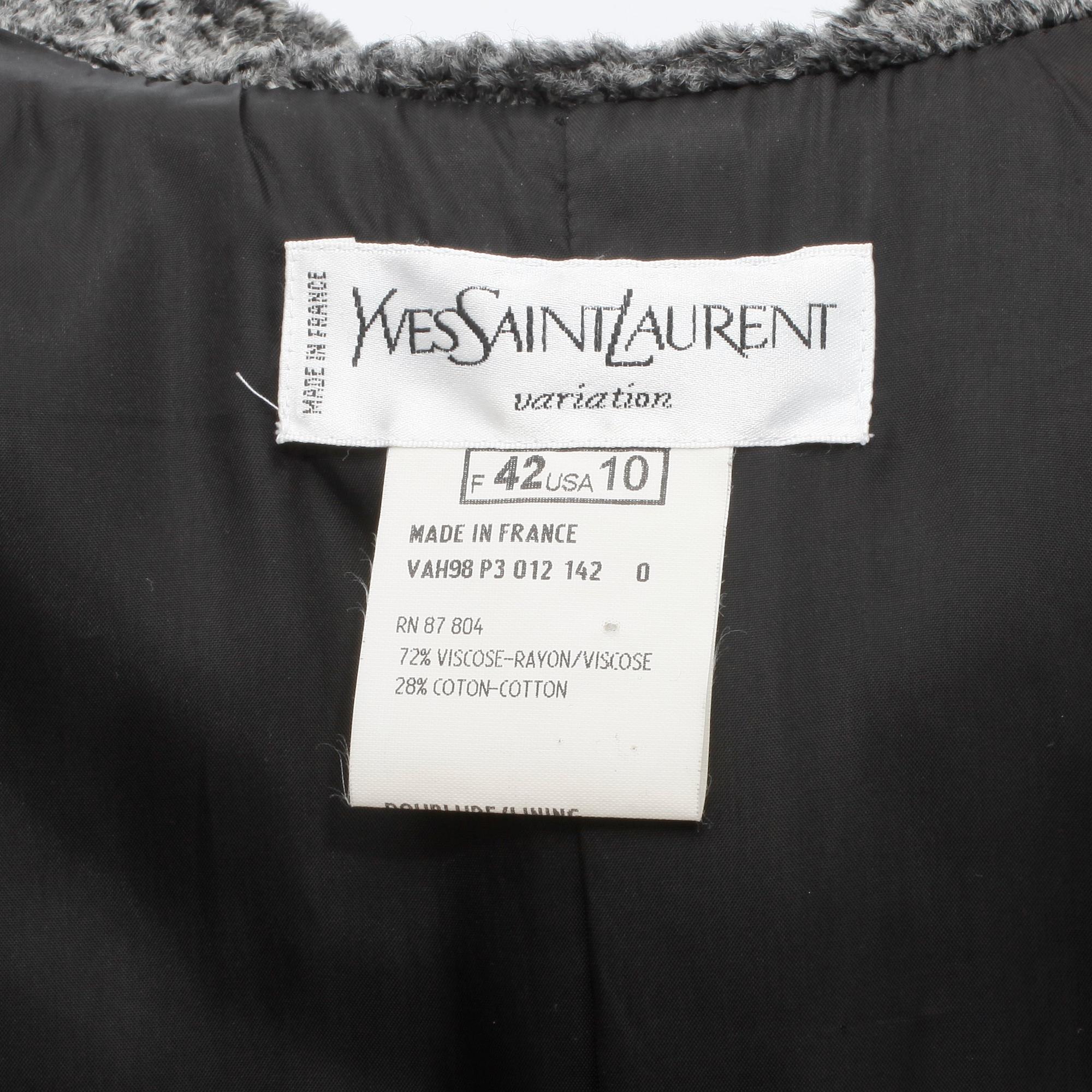 YVES SAINT LAURENT, kavaj / jacka. Storlek 42.