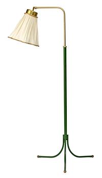 338. A Josef Frank brass och green lacquered floor lamp, Svenskt Tenn.